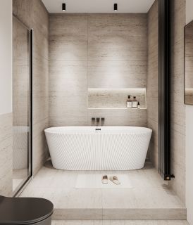 Акриловая ванна Grossman Forta GR-27021M 170x75см белый матовый